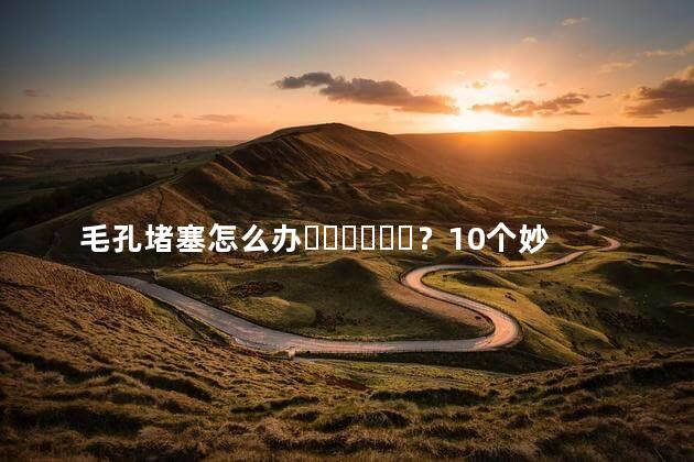 毛孔堵塞怎么办？10个妙招帮你疏通毛孔